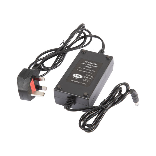 RGL CP1250/SM 12V DC 5A CCTV Power Supply Black