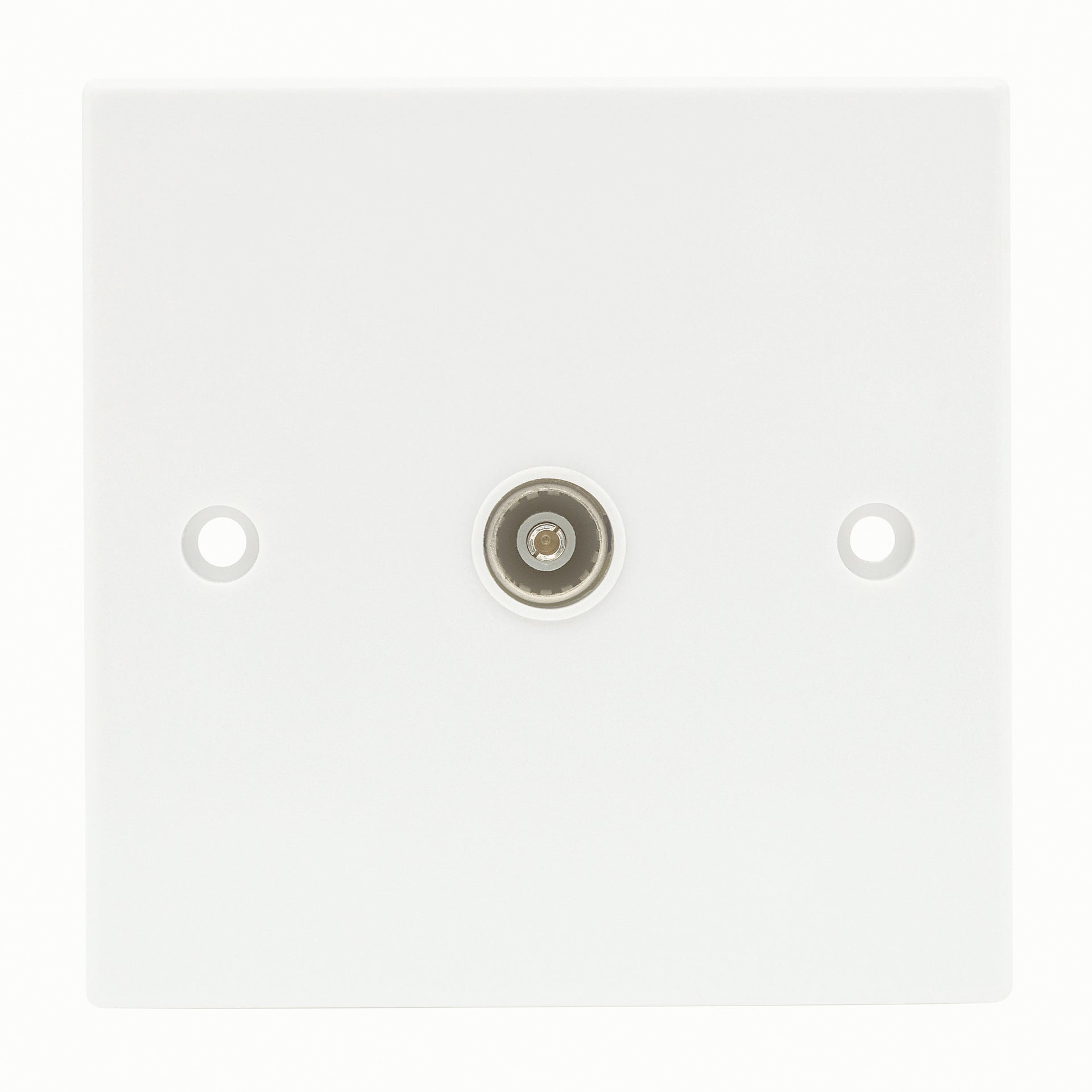 Niglon CS1 1 Gang TV / FM Outlet White Moulded