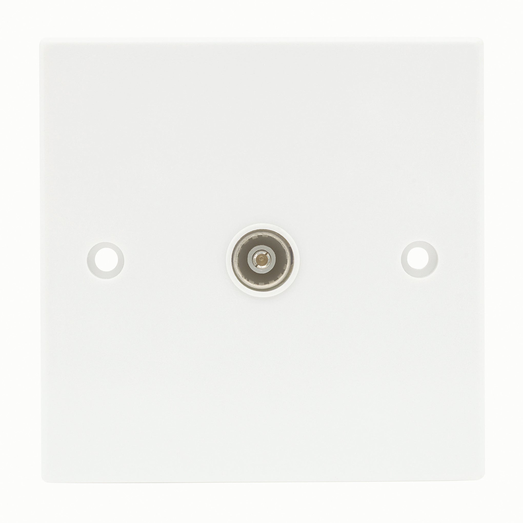 Niglon CS1 1 Gang TV / FM Outlet White Moulded