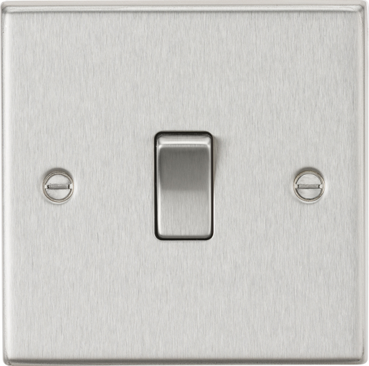 Knightsbridge CS834BC 1 Gang 20A DP Switch Brushed Chrome