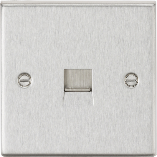 Knightsbridge CS73BC 1 Gang Master Telephone Socket Brushed Chrome