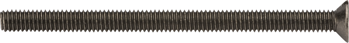 3.5mm x 50mm Flat Head Socket Pin Black