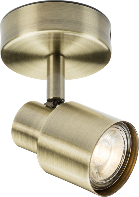 Knightsbridge CSP1AB GU10 Spotlight Antique Brass