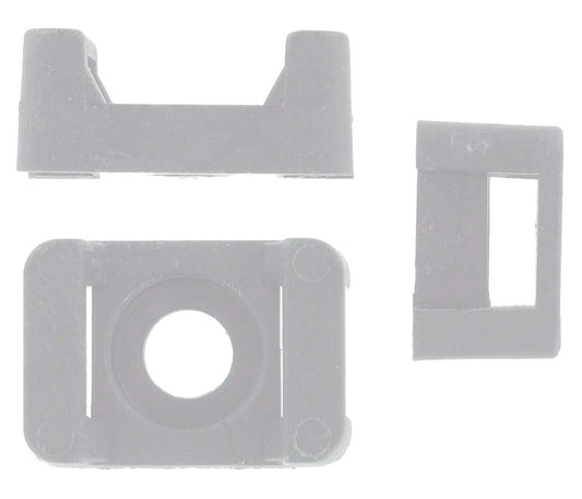 Deligo CTSN 23 x 10mm Cable Tie Saddles Natural (100)