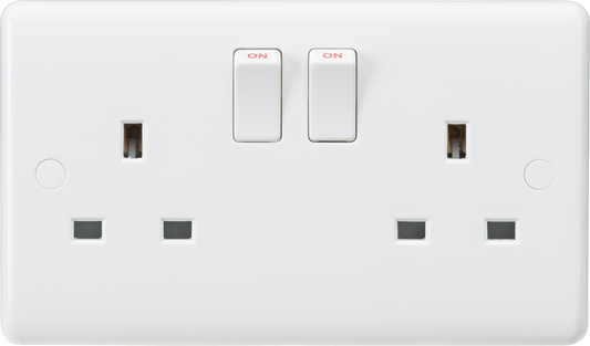 Knightsbridge CU9000S 2 Gang 13A SP Switched Socket