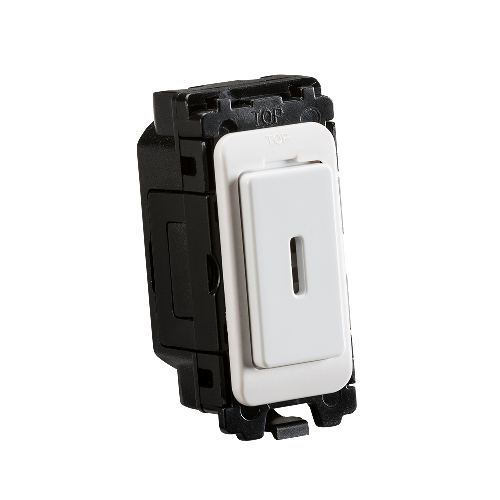 Knightsbridge CUGM8 20A DP Key Switch Module White Moulded