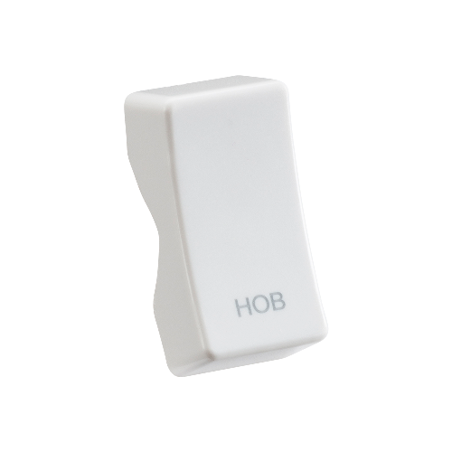 Knightsbridge CUHOB Hob Rocker Cap White Moulded