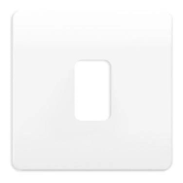 Forum CUL-42499 Culina Konect 1 Gang Kinetic Grid Switch Faceplate White (No Module)