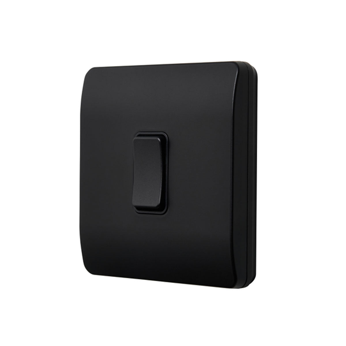 Forum CUL-42500 Kinetic 1 Gang Slimline Faceplate Black (No Module)