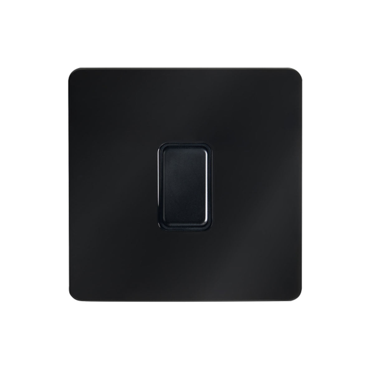 Forum CUL-44836 Kinetic 1 Gang Faceplate Black Chrome (No Module)