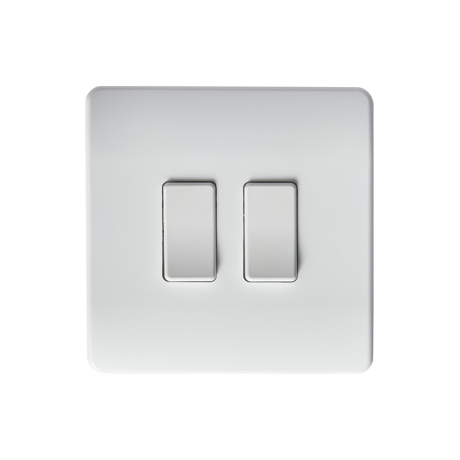 Forum CUL-45723 Kinetic 2 Gang Integral Electric to Kinetic Push Switch Black/White