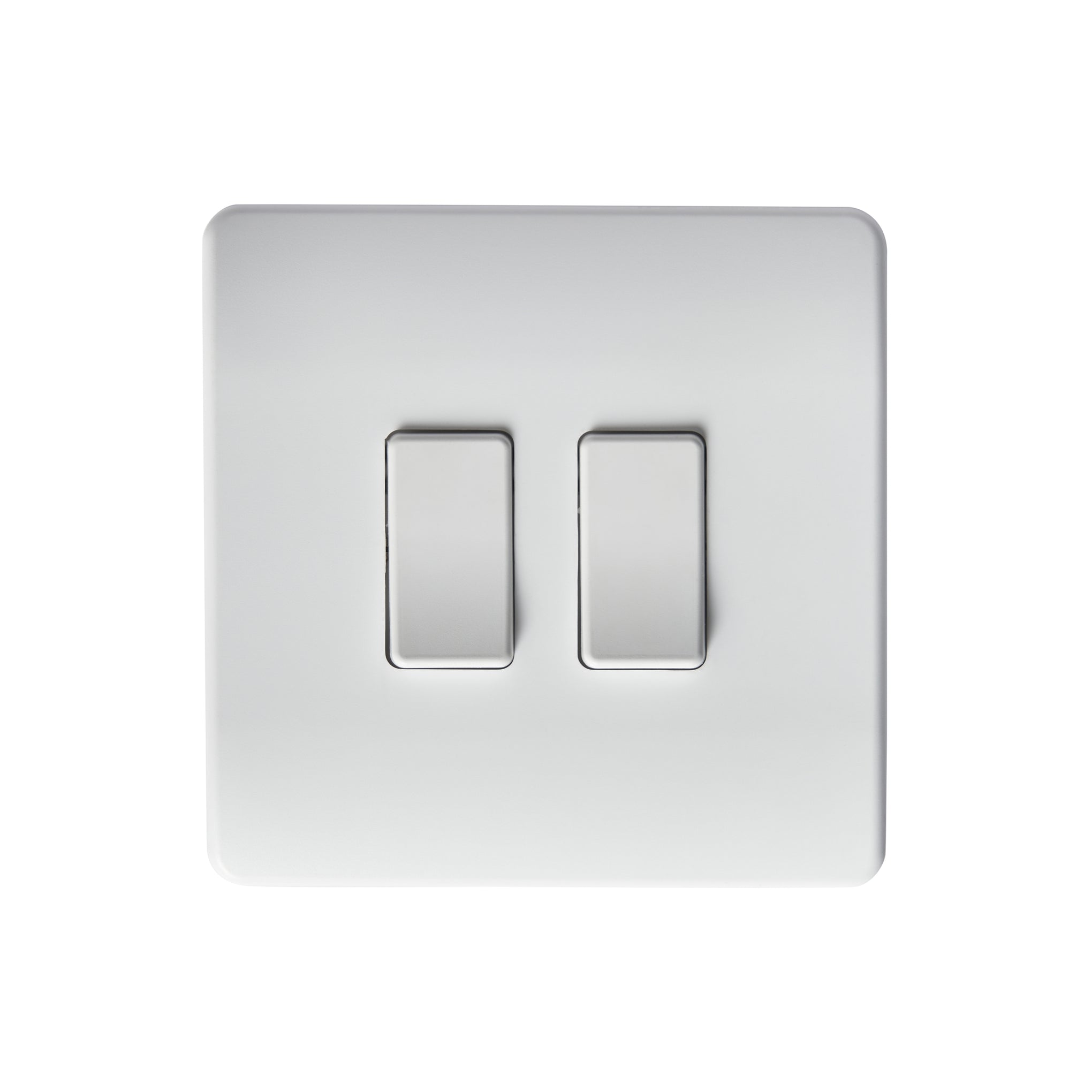 Forum CUL-45723 Kinetic 2 Gang Integral Electric to Kinetic Push Switch Black/White