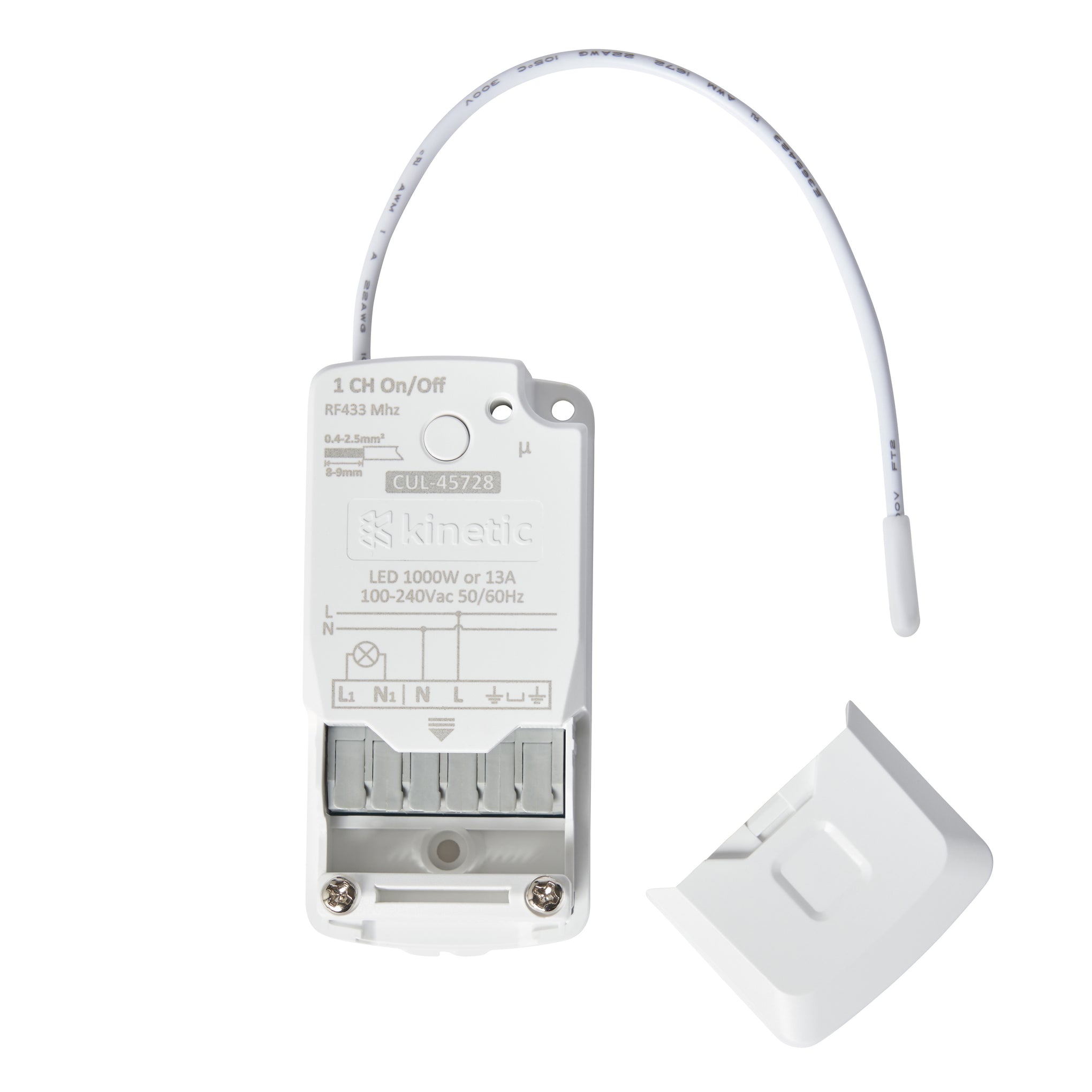 Forum CUL-45728 Kinetic Professional 1 Channel RF Receiver White