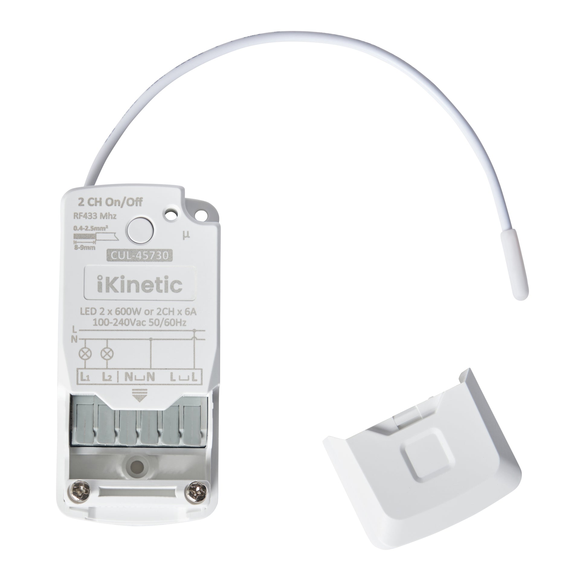 Forum CUL-45730 Kinetic Professional 2 Channel RF Receiver White