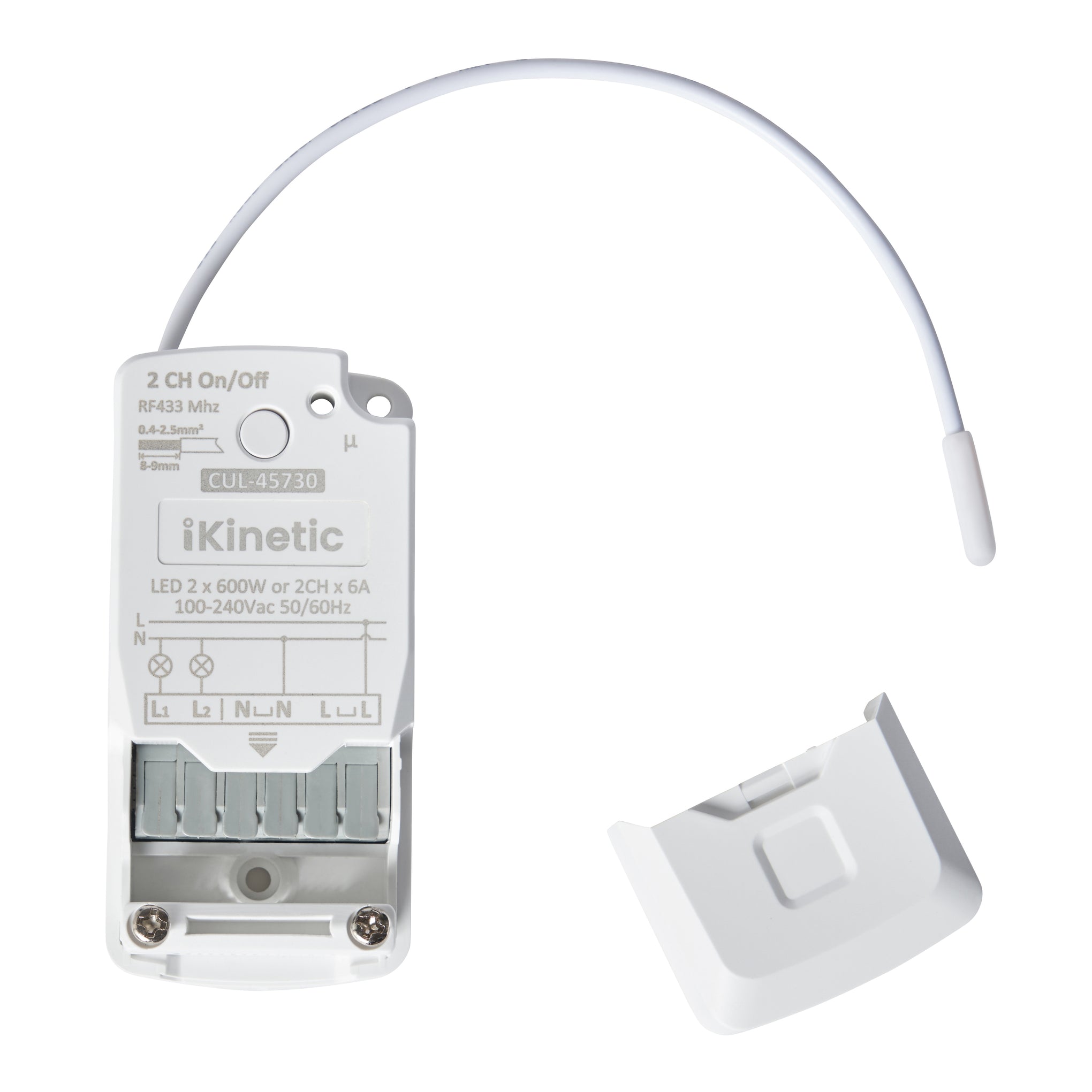 Forum CUL-45730 Kinetic Professional 2 Channel RF Receiver White