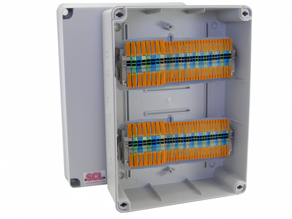 Switchtec CURDPH2 SCL 20 Way Consumer Unit Relocation Kit with Lever Terminals 243 x 333 x 132mm Grey