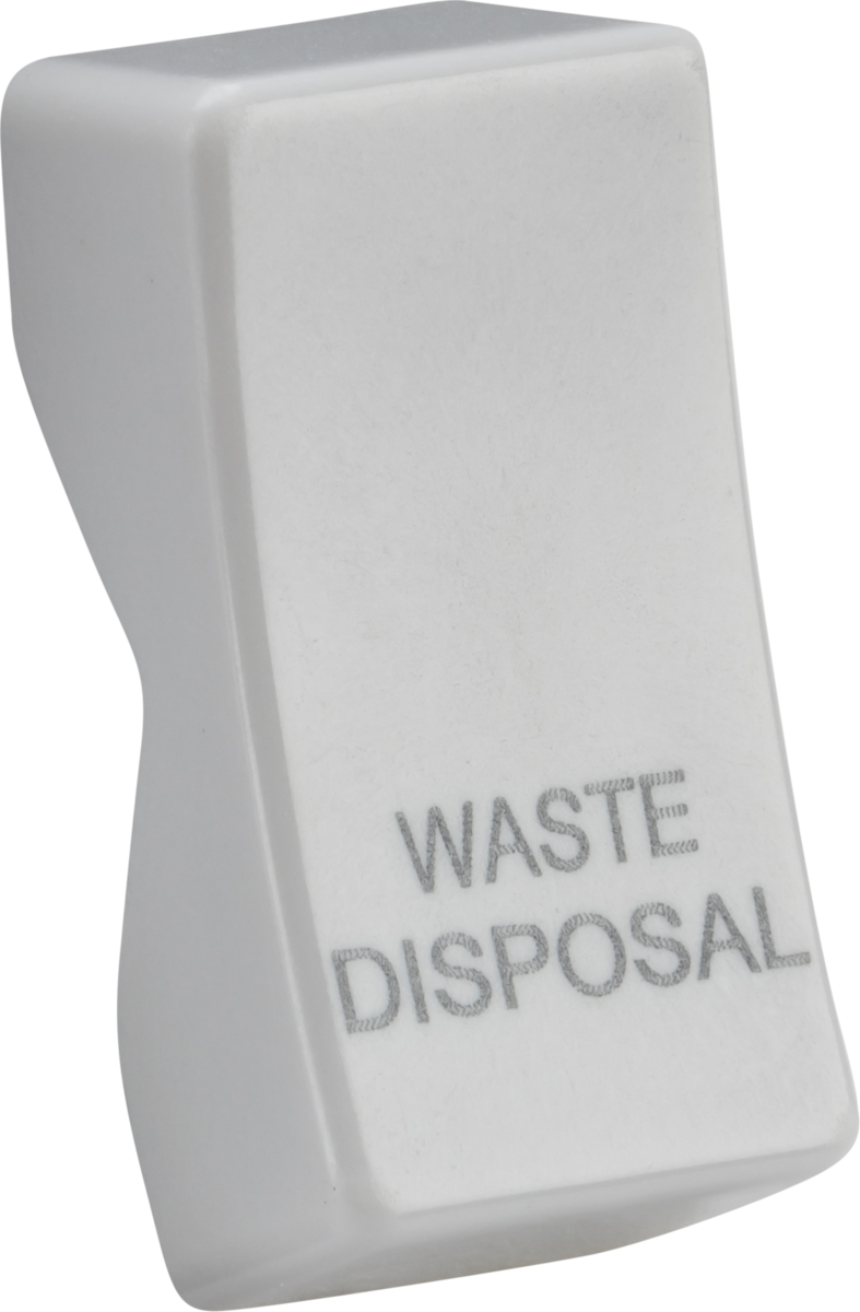 Knightsbridge CUWASTE Waste Disposal Rocker Cap White Moulded