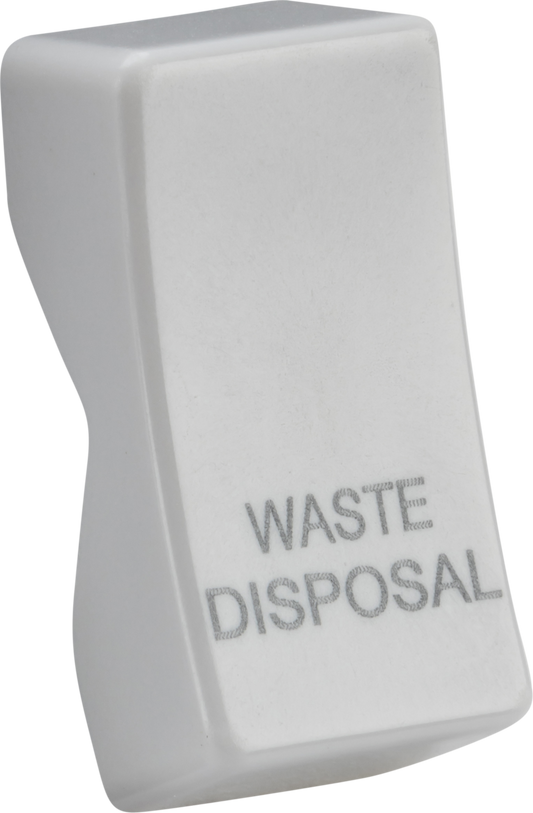Knightsbridge CUWASTE Waste Disposal Rocker Cap White Moulded