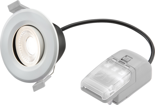 Knightsbridge CYRT CyroLED 4/6W CCT LED Tilt Fire Rated IP65 Downlight (No Bezel)