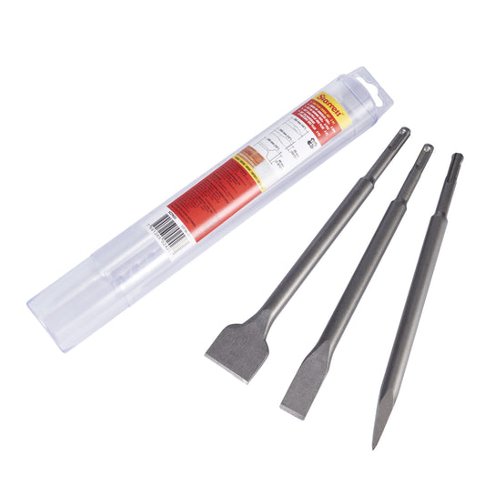 Starrett SDSCHISELSET SDS Plus Chisel 3pc