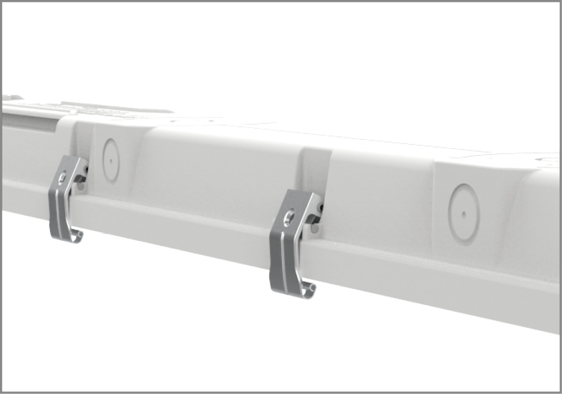 Kosnic TRE35F48-BLU Trent 3 5FT 27-48W Blue LED Non-Corrosive IP65