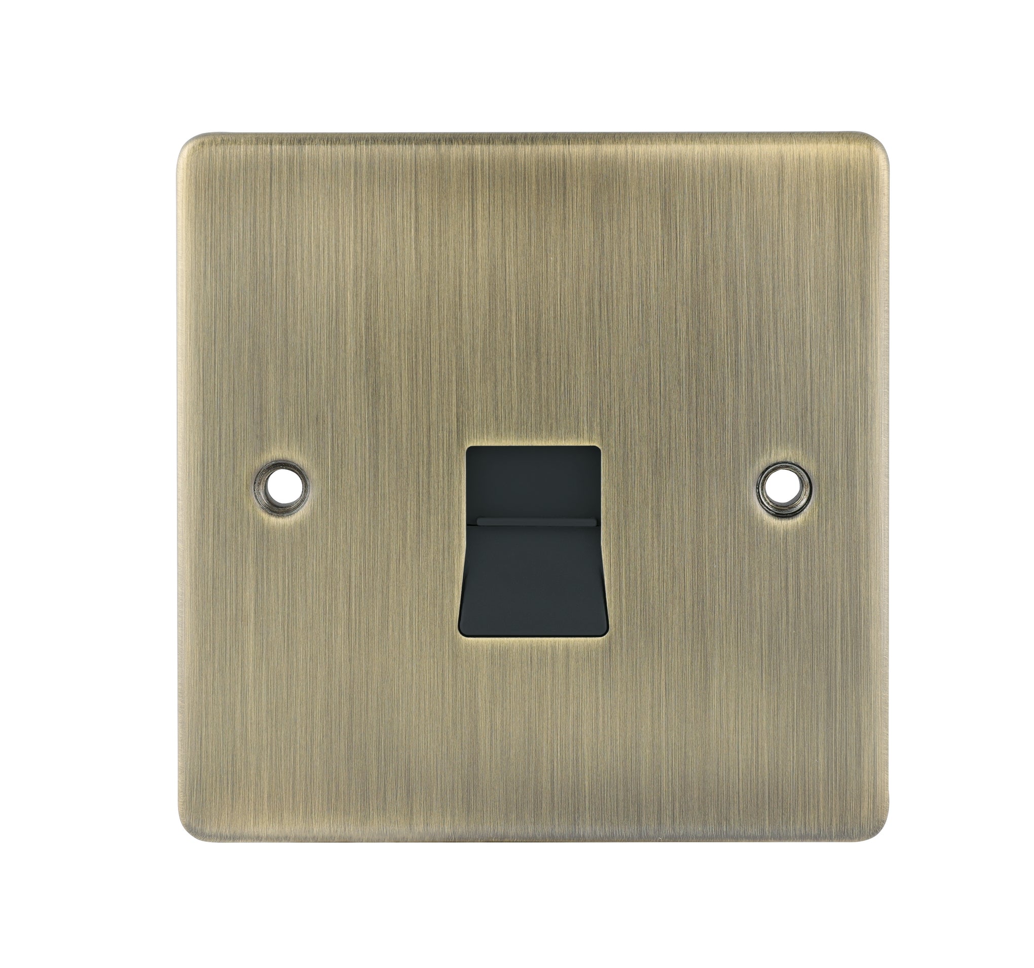 Niglon D-BT1S-ABB 1 Gang Secondary Telephone Outlet Antique Brass