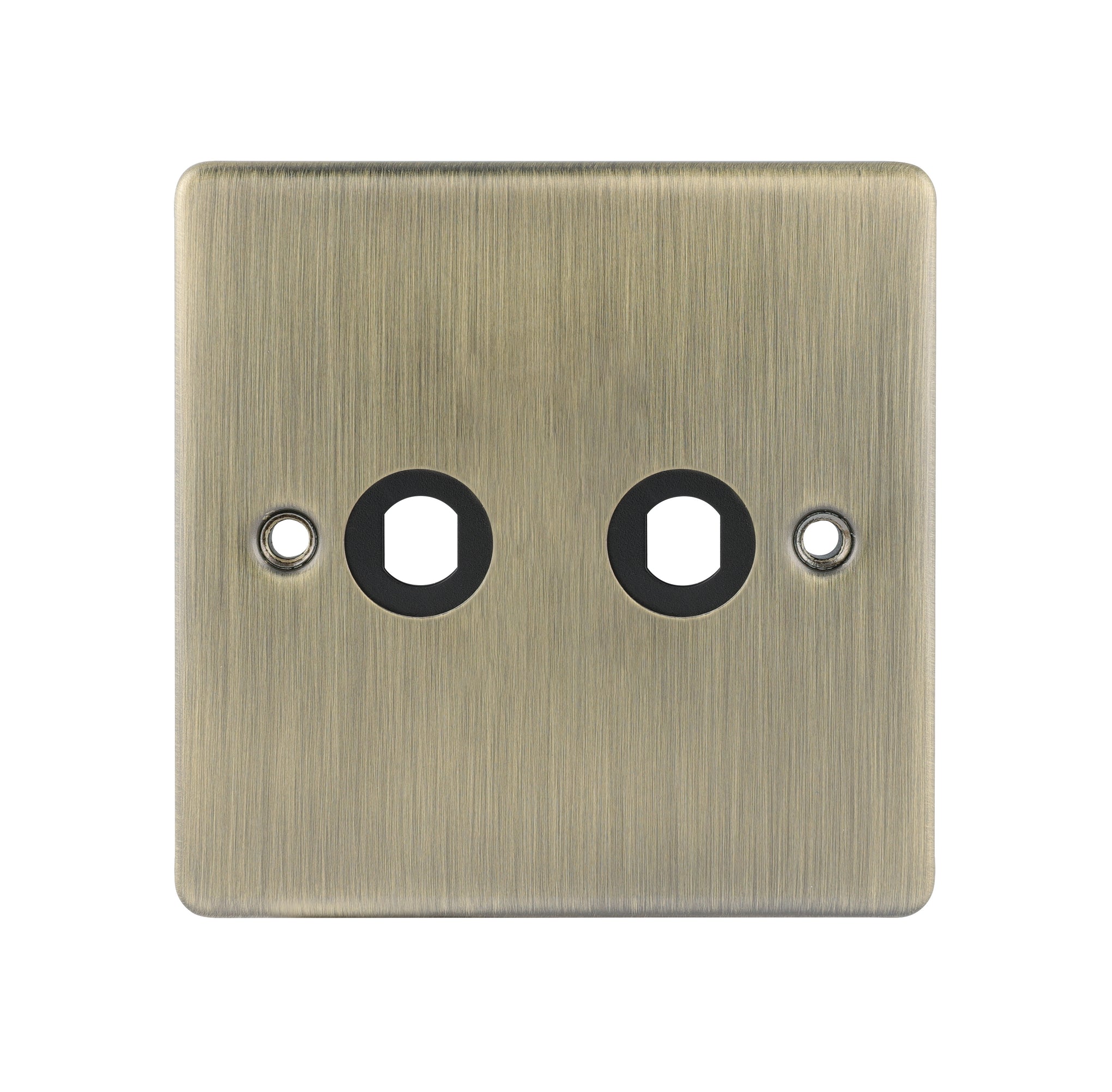 Niglon D-DP2-AB 2 Gang Dimmer Faceplate Antique Brass