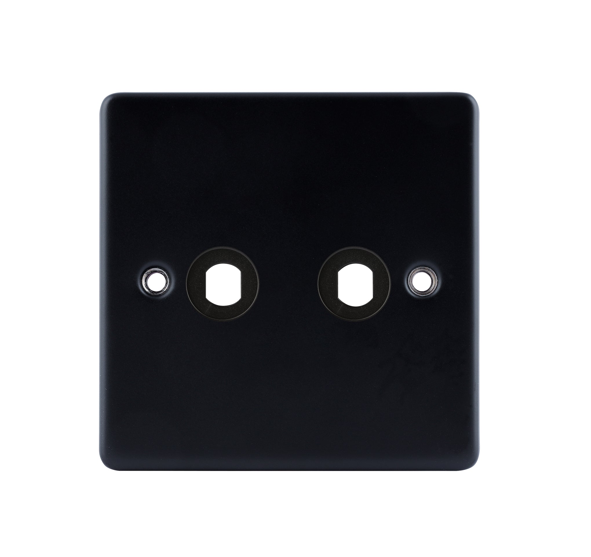 Niglon D-DP2-MB 2 Gang Dimmer Faceplate Matt Black