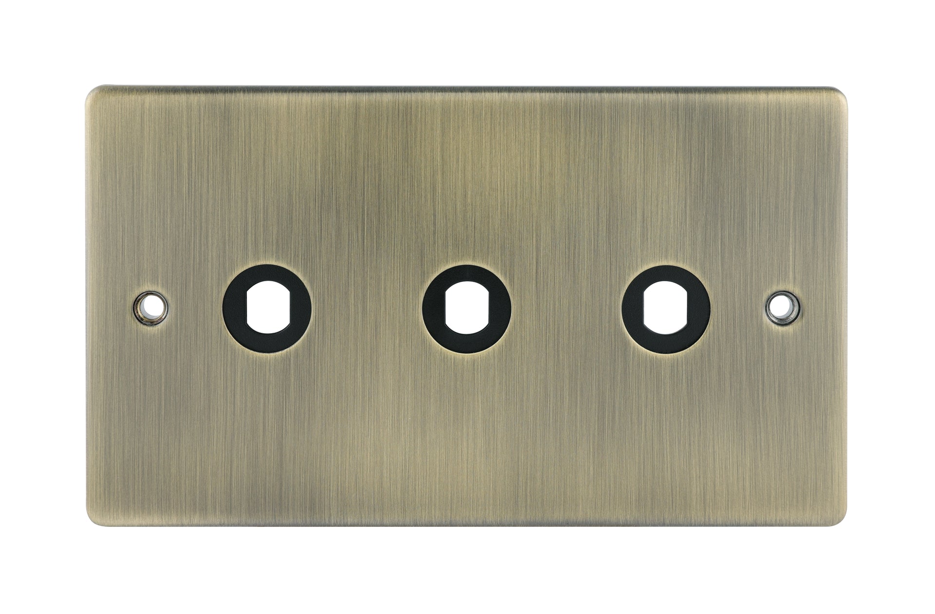 Niglon D-DP3-AB 3 Gang Dimmer Faceplate Antique Brass
