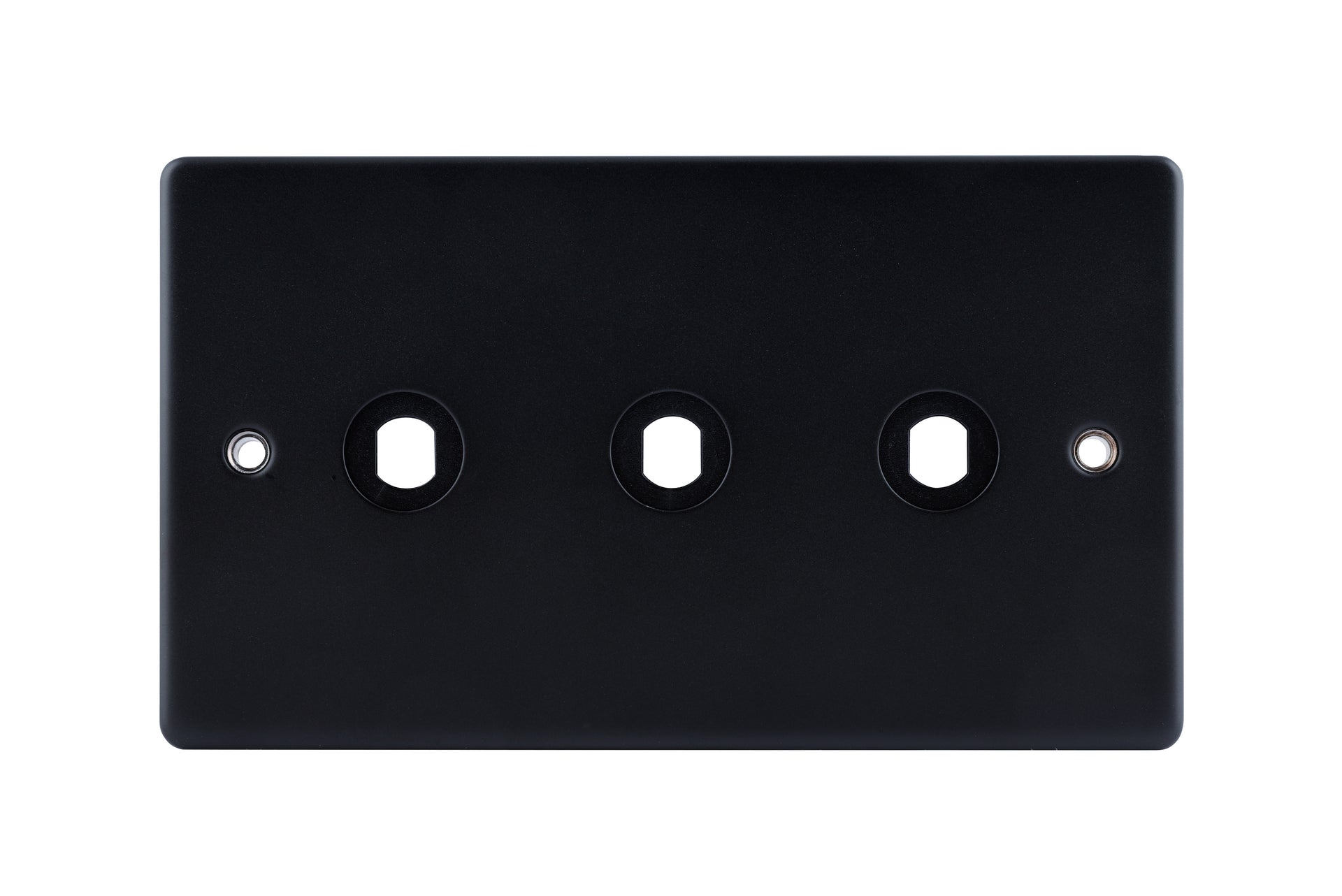Niglon D-DP3-MB 3 Gang Dimmer Faceplate Matt Black
