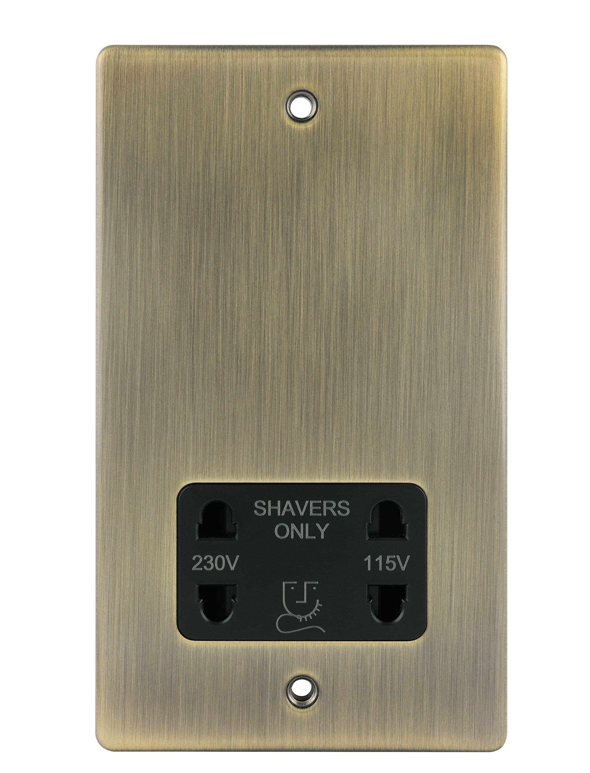 Niglon D-DVSS-ABB 115/230V Shaver Socket Antique Brass