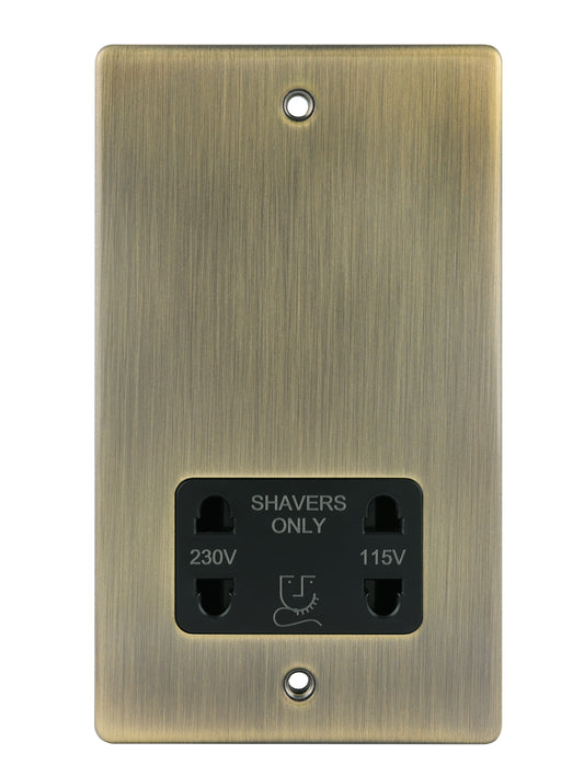 Niglon D-DVSS-ABB 115/230V Shaver Socket Antique Brass