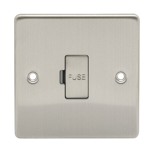 Niglon D-FS13-BCM 13A Unswitched Spur Brushed Chrome