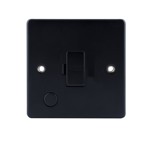 Niglon D-FS13F-MBM 13A Unswitched Spur with Flex Outlet Matt Black