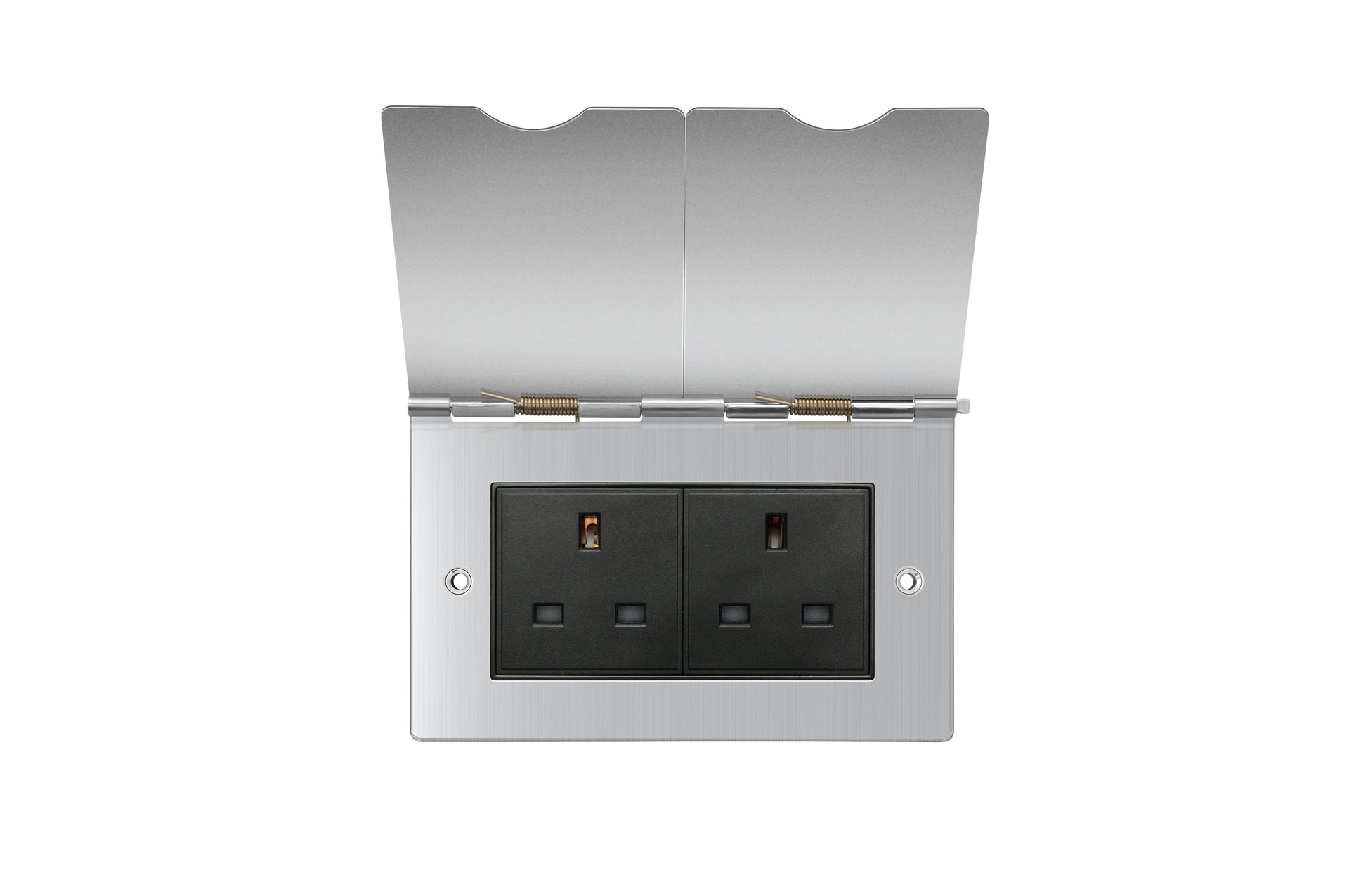 Niglon D-FS132-BC 2 Gang 13A Unswitched Socket Brushed Chrome