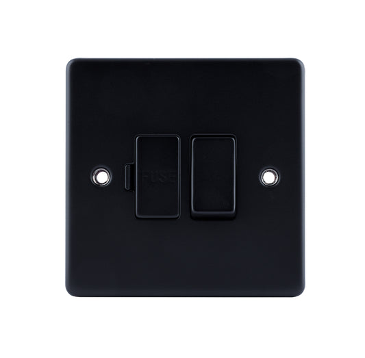 Niglon D-FS13DP-MBM 13A Switched Spur Matt Black
