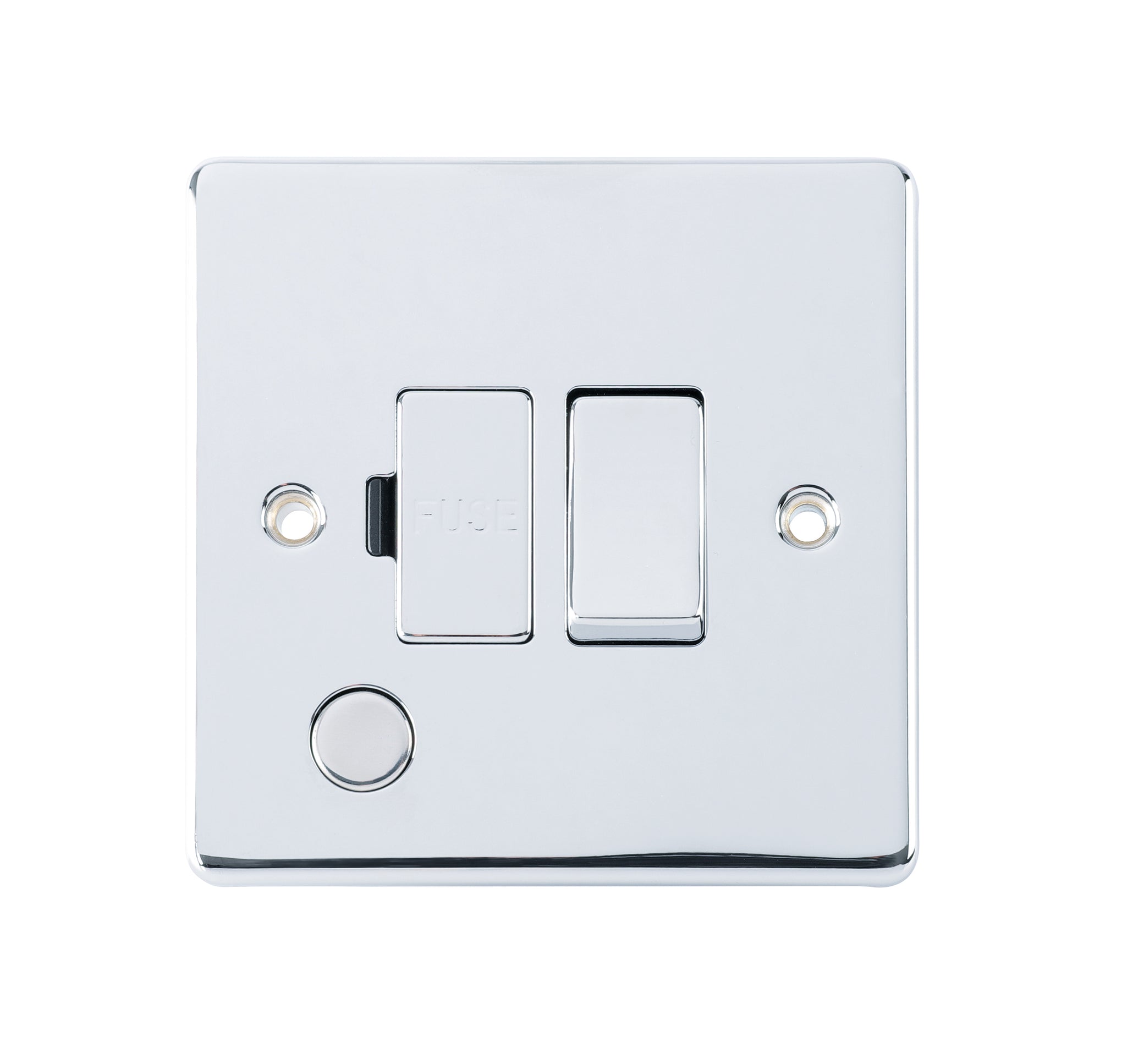 Niglon D-FS13DPF-PCM 13A Switched Spur with Flex Outlet Polished Chrome