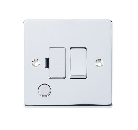 Niglon D-FS13DPF-PCM 13A Switched Spur with Flex Outlet Polished Chrome