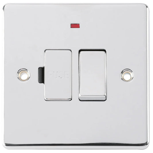 Niglon D-FS13DPN-PCM 13A Switched Spur with Neon Polished Chrome