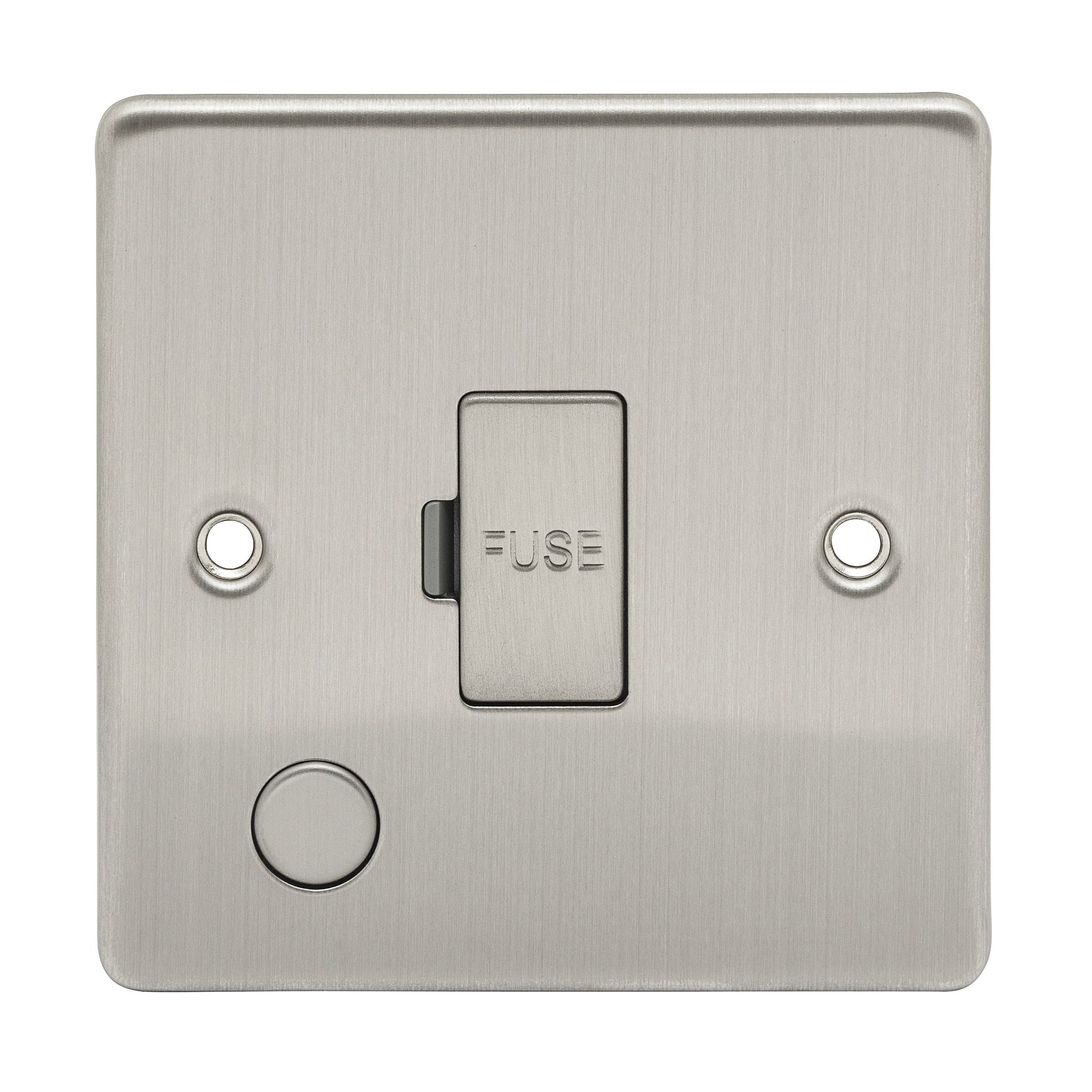 Niglon D-FS13F-BCM 13A Unswitched Spur with Flex Outlet Brushed Chrome