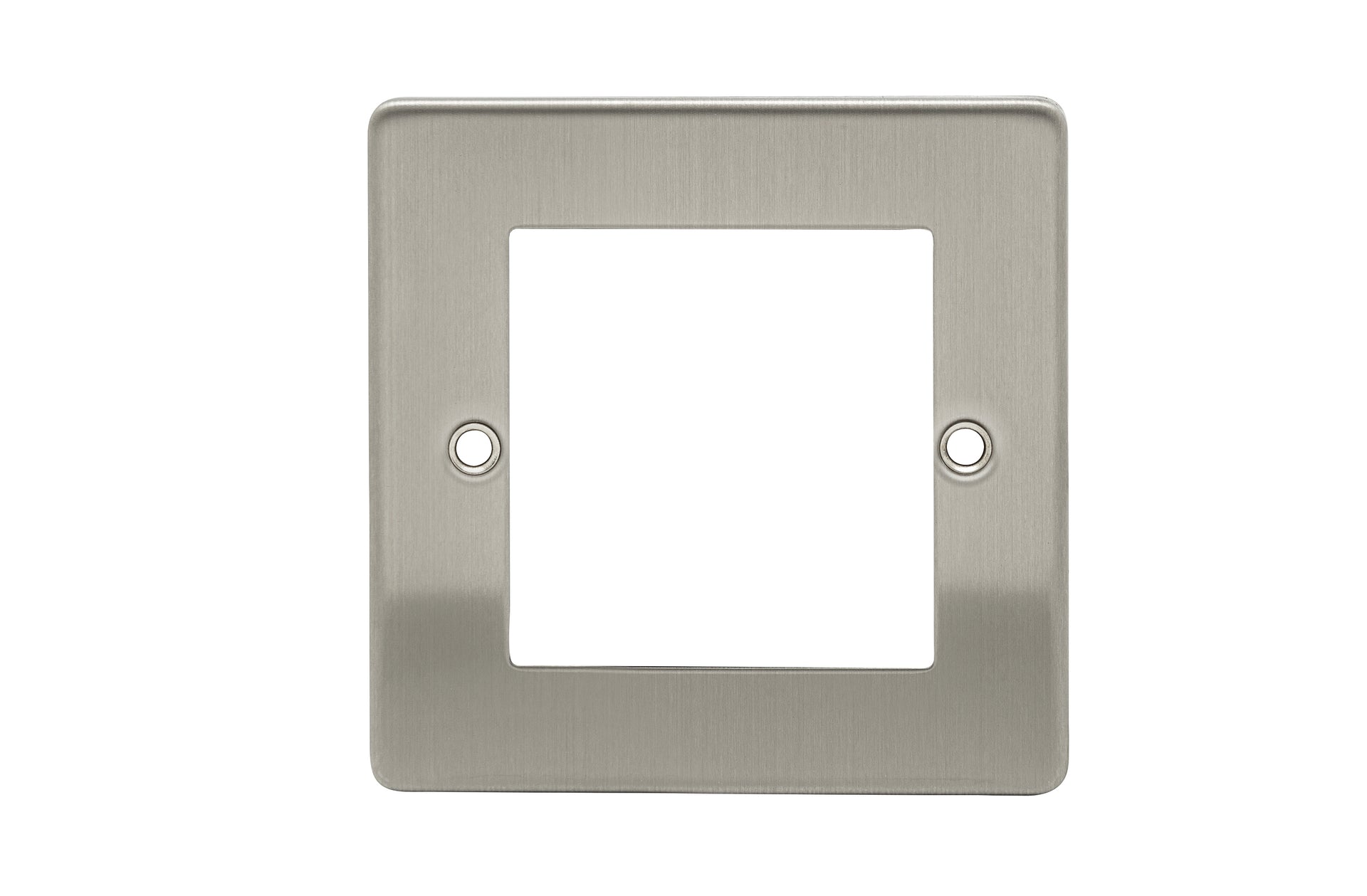 Niglon D-MP12-BCM 1 Gang 2 Module Euromodule Faceplate Brushed Chrome
