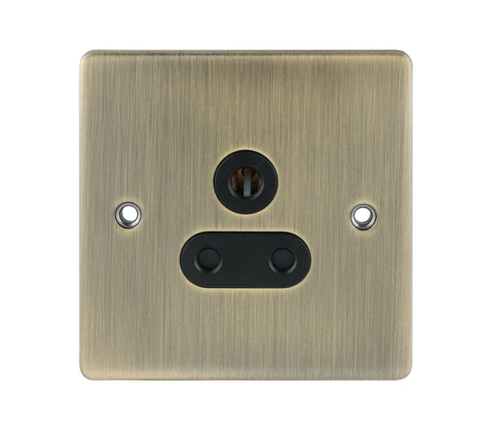 Niglon D-S51-ABB 1 Gang 5A Unswitched Socket Antique Brass