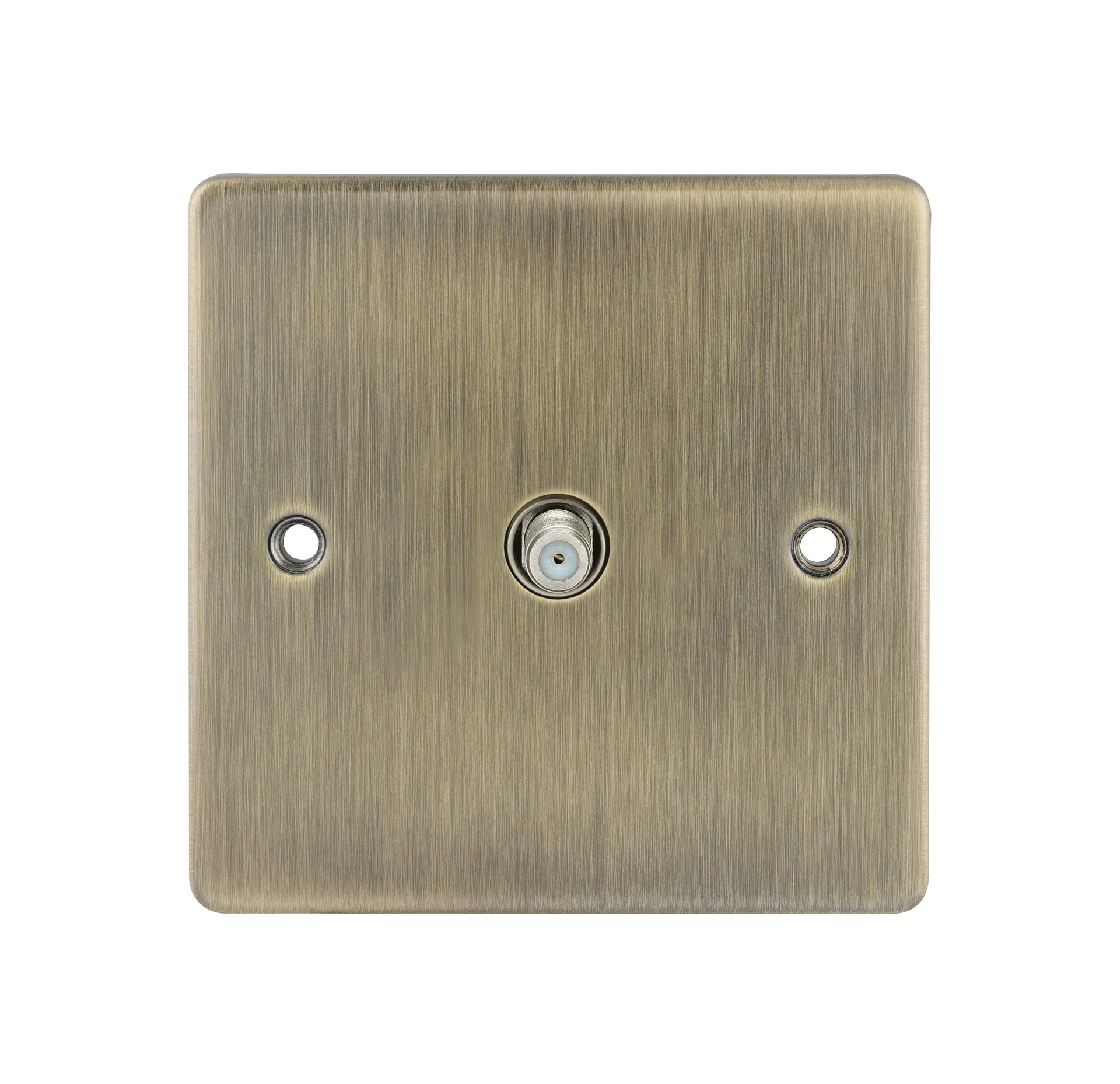 Niglon D-SAT1-ABB 1 Gang Satellite Outlet Antique Brass