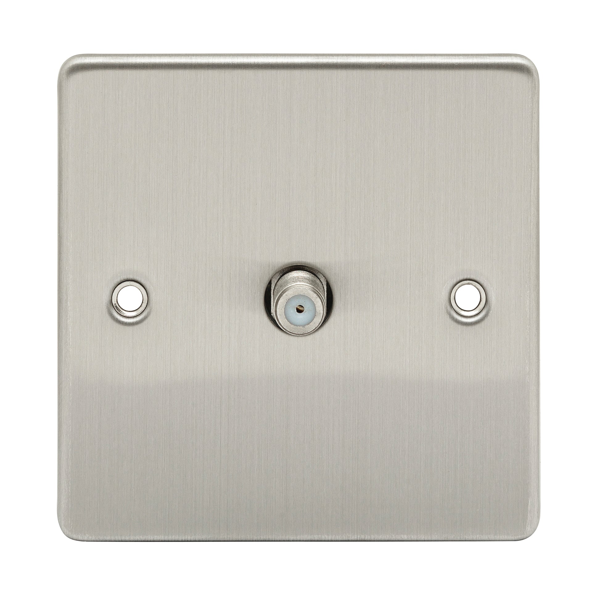 Niglon D-SAT1-BCG 1 Gang Satellite Outlet Brushed Chrome Grey Insert