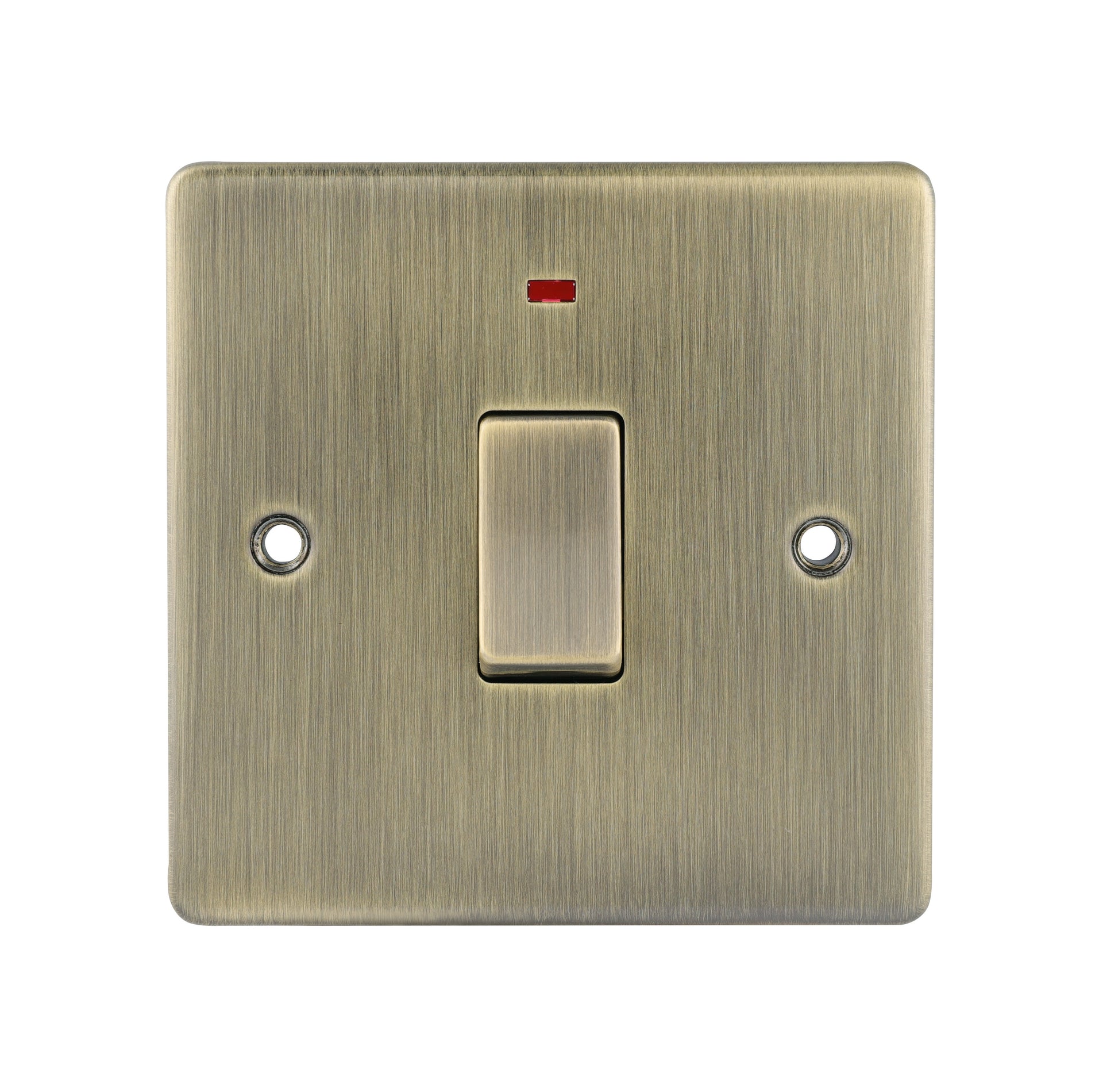 Niglon D-SP20DPN-ABM 1 Gang 20A DP Switch with Neon Antique Brass
