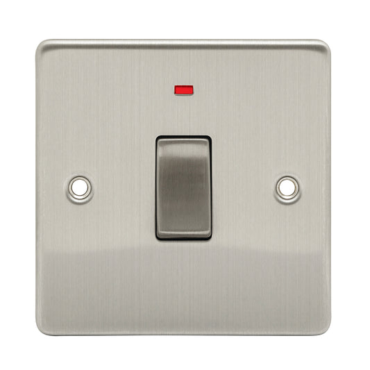 Niglon D-SP20DPN-BCM 1 Gang 20A DP Switch with Neon Brushed Chrome