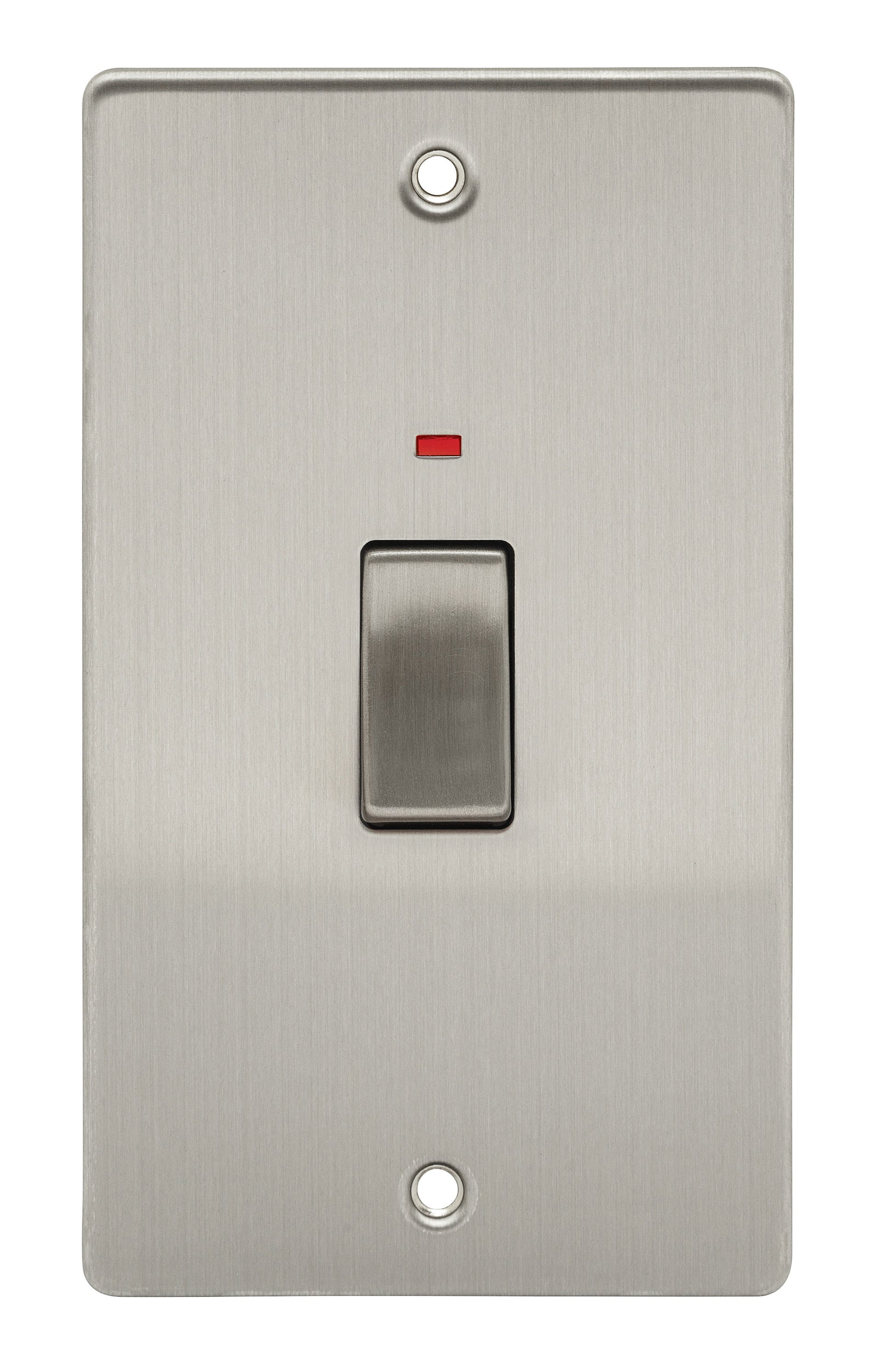 Niglon D-SP45LDPN-BCM 2 Gang 45A DP Switch with Neon Brushed Chrome