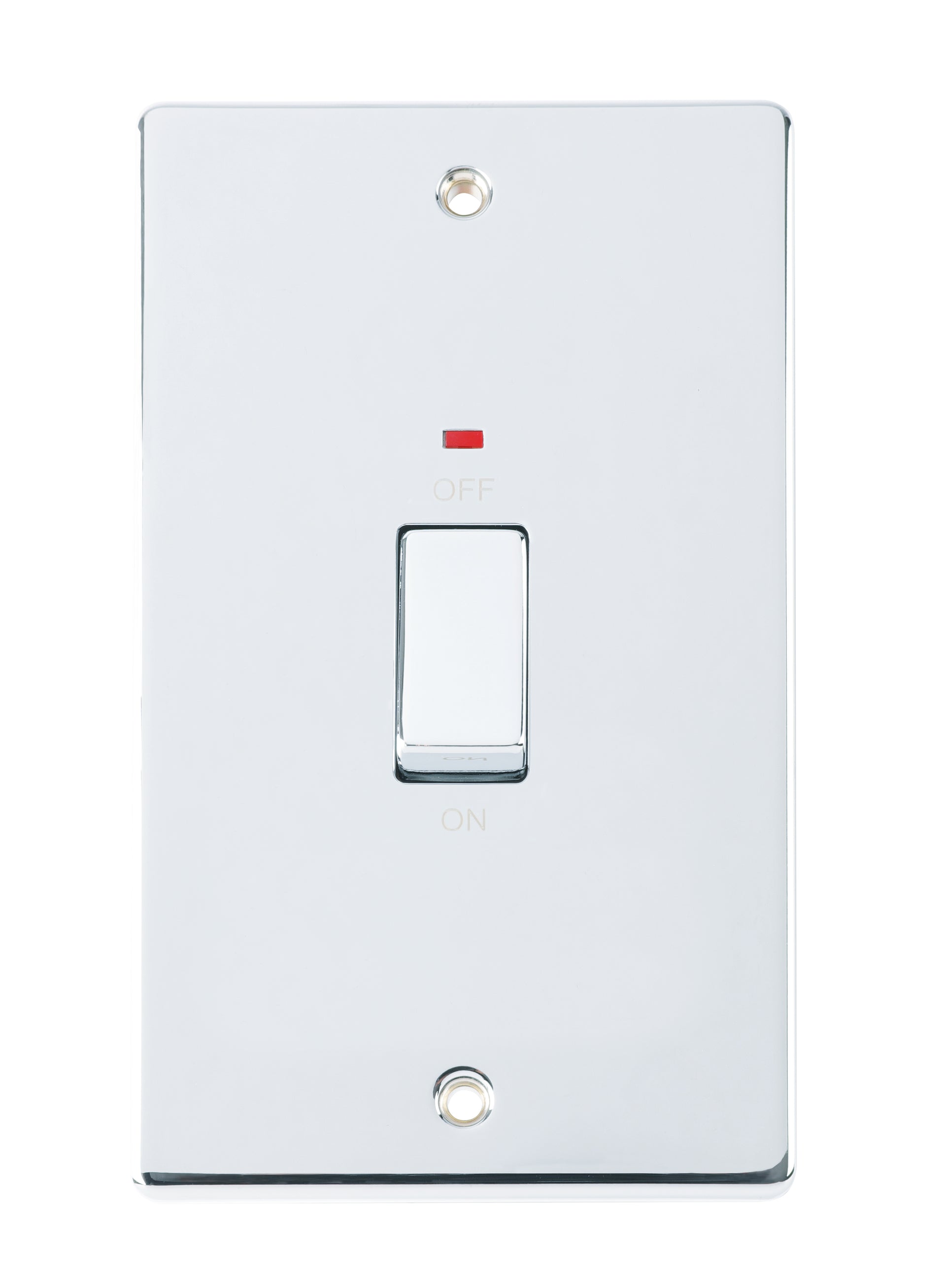 Niglon D-SP45LDPN-PCM 2 Gang 45A DP Switch with Neon Polished Chrome