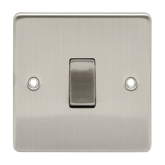 Niglon D-SP612-BCM 1 Gang 2 Way Switch Brushed Chrome