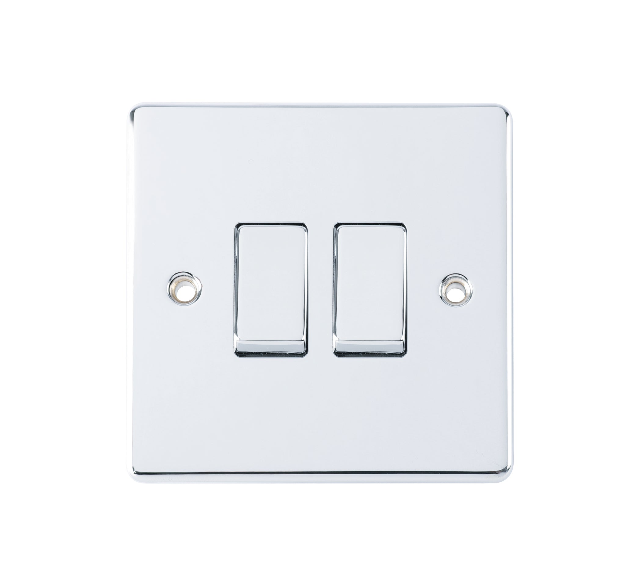 Niglon D-SP622-PCM 2 Gang 2 Way Switch Polished Chrome
